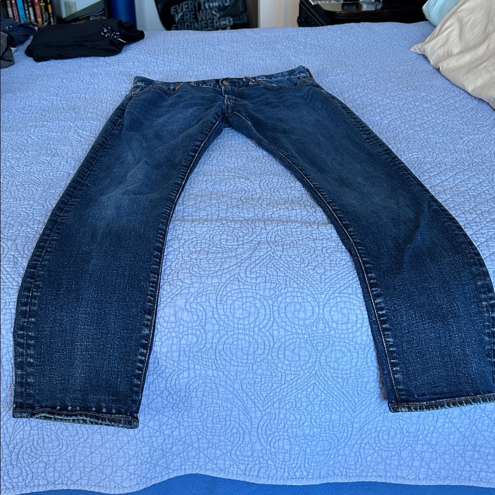 GAP Men's Dark Blue Straight Jeans